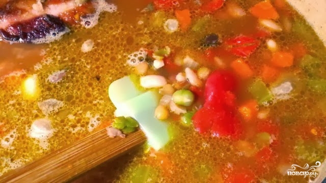 Гороховый суп из свиной рульки - фото шаг 7
