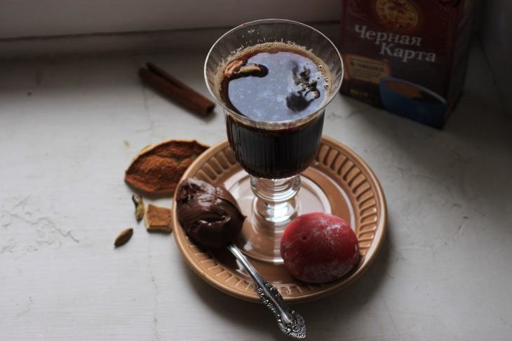 Red whine coffee punch