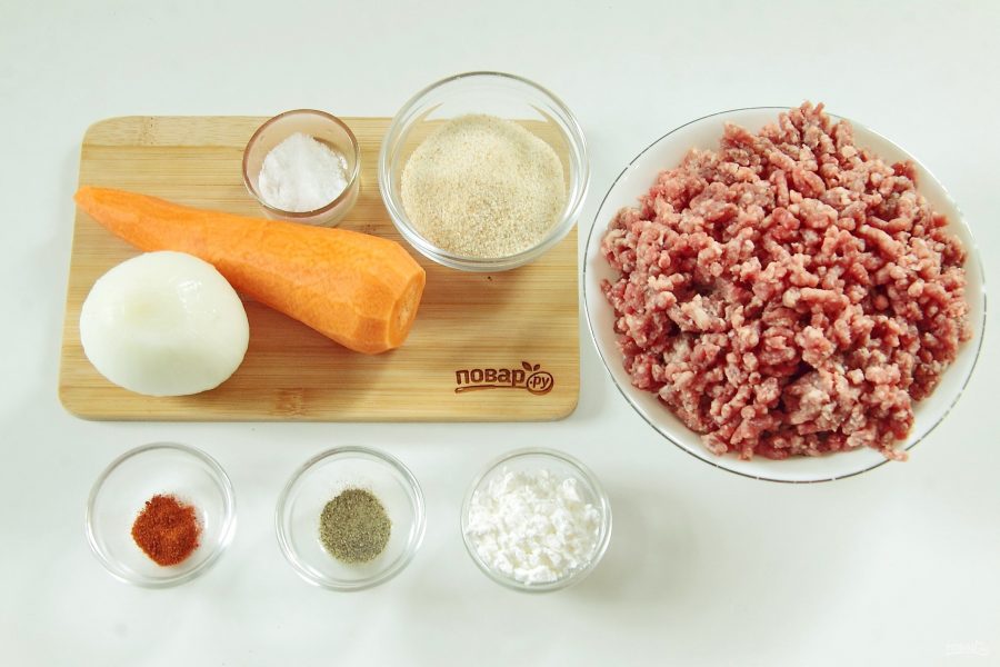 Зразы мясные с морковью - фото шаг 1