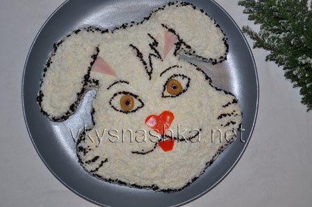 Фото к рецепту: Салат кролик 