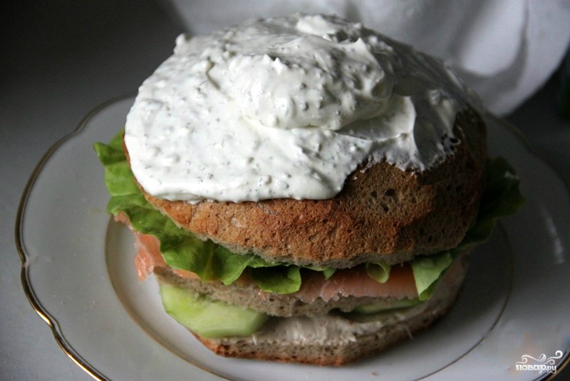 Шведский бутербродный торт - фото шаг 7