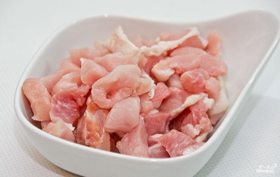 Гречневая лапша со свининой в соусе - фото шаг 2