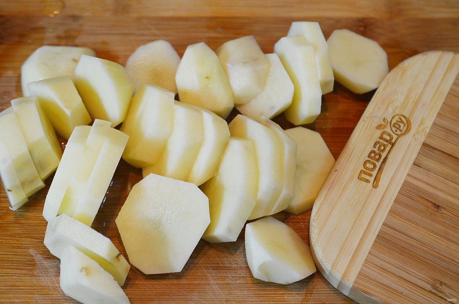 Запеченное филе тилапии на картофельной подушке - фото шаг 1