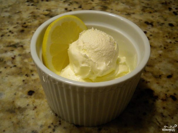 Лимонное мороженое