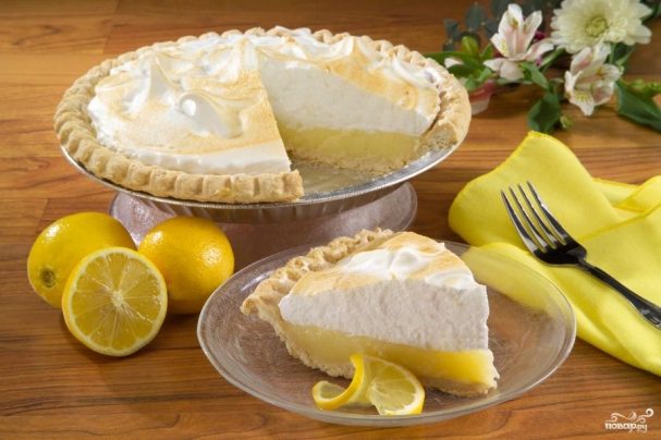 Легкий лимонный пирог