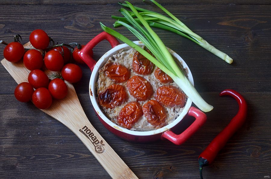 Кабачки в духовке с фаршем и помидорами - фото шаг 8