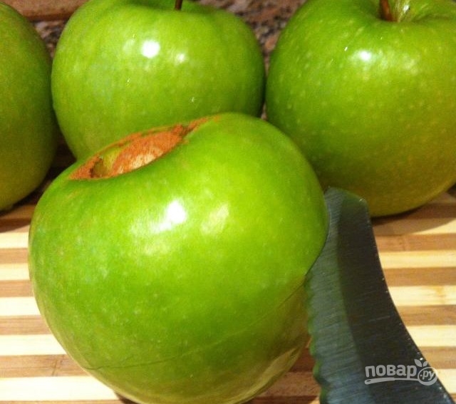 Яблочки, печенные с медом и орехами - фото шаг 4