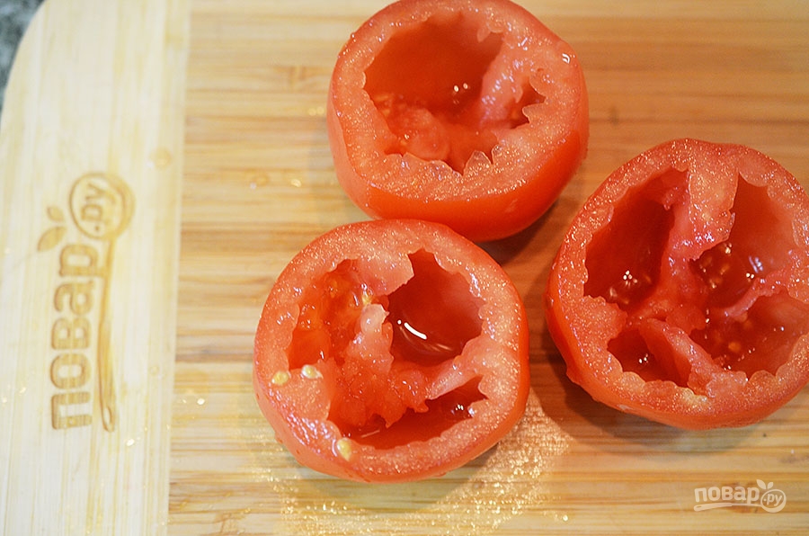 Фаршированные тунцом и каперсами помидоры - фото шаг 6