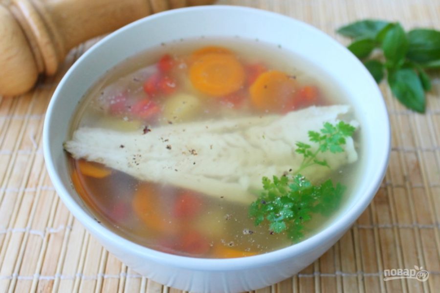 Рыбный суп с бурым рисом - фото шаг 7