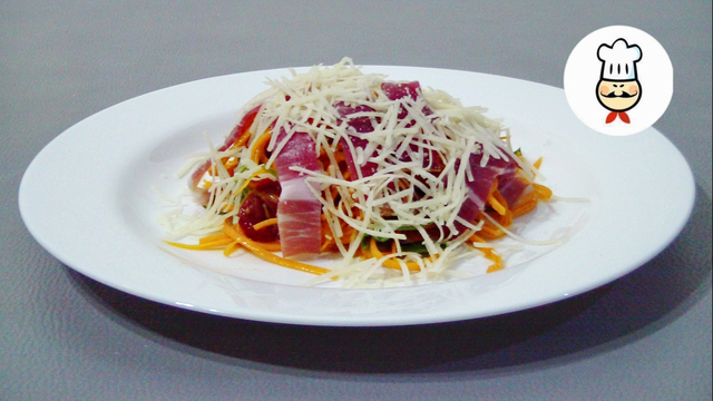 Фото к рецепту: Полезный и вкусный салат из тыквы