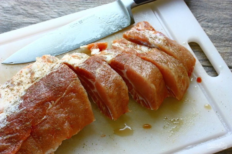 Свиные ребра в соусе с оливками - фото шаг 2