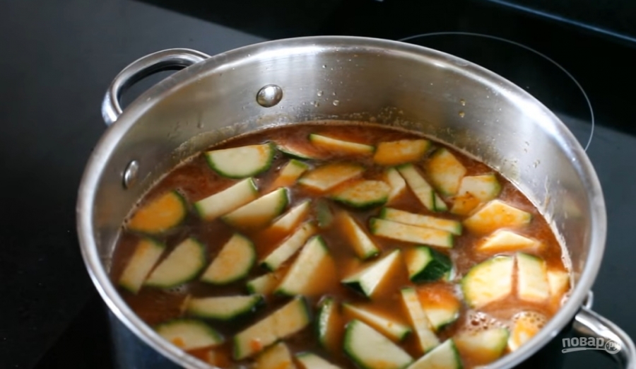 Быстрый овощной суп со свининой - фото шаг 6
