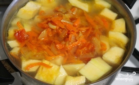 Суп-пюре с фрикадельками - фото шаг 6