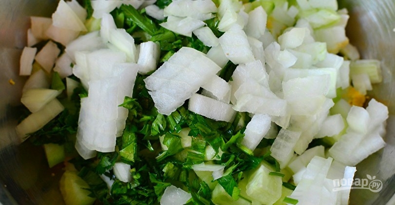 Салат с тунцом и рисом - фото шаг 4