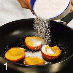 Персиковое пюре с заварным кремом - фото шаг 1