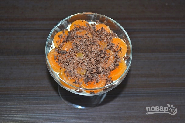 Десерт с мандаринами - фото шаг 7