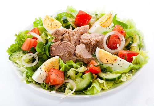 Фото к рецепту: Салат с тунцом ♥ фитнес-рецепты ♥ правильное питание. видео