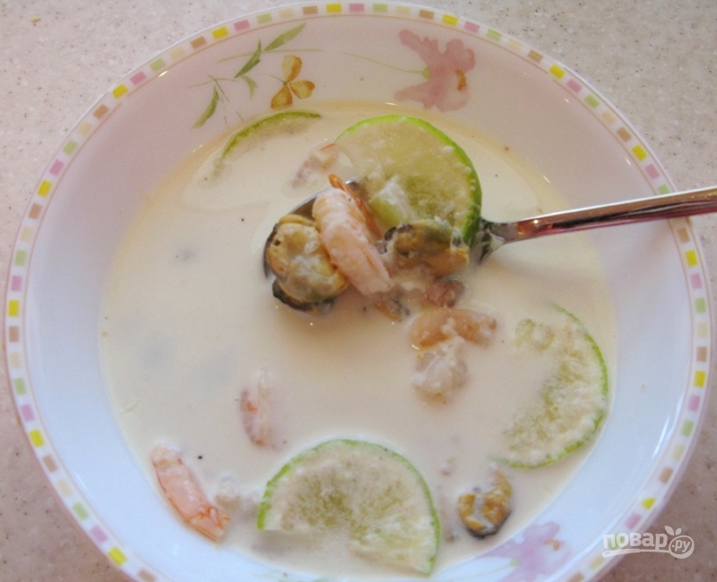 Суп с морепродуктами - фото шаг 12