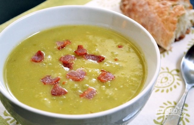 Гороховый суп-пюре с беконом и картофелем - фото шаг 10