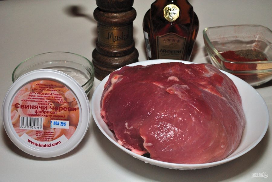 Домашняя сыровяленая колбаса - фото шаг 1