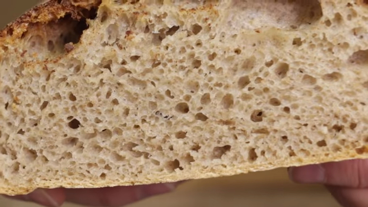Ржаной домашний хлеб без вымешивания