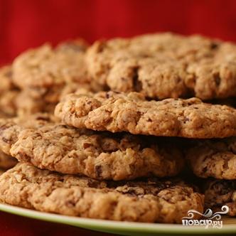Овсяное печенье с шоколадом, вишней и орехами - фото шаг 3
