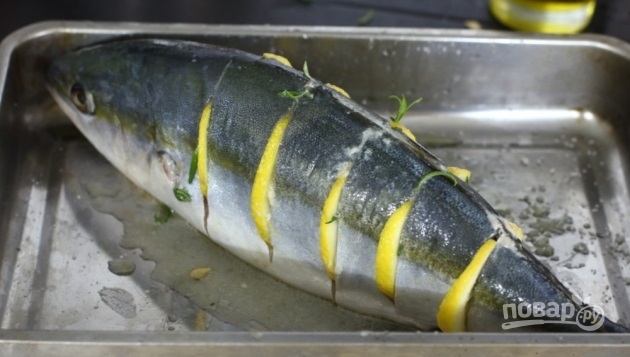 Желтохвостый тунец в духовке - фото шаг 2