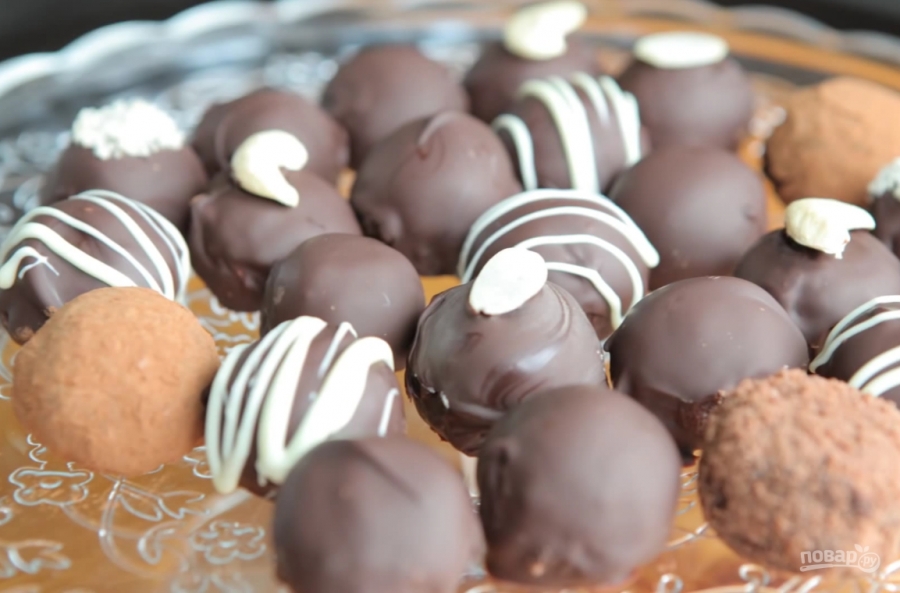 Шоколадные конфеты с орехами и коньяком - фото шаг 6