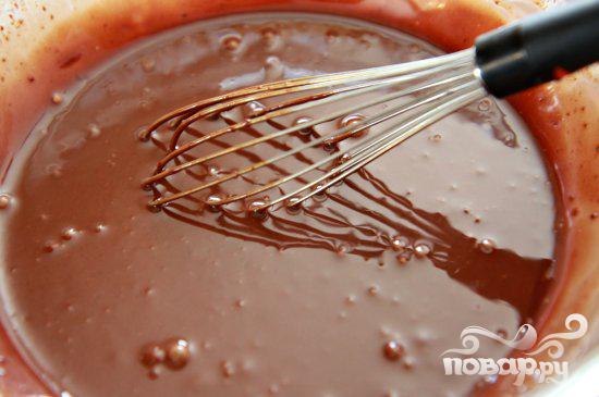 Пирог с шоколадной начинкой и зефирным наполнением - фото шаг 3