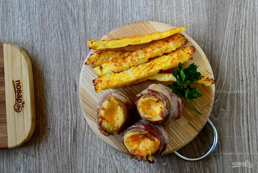 Картофельная "бомба" с сыром и беконом - фото шаг 8