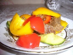 Фото к рецепту: Салат мясной с овощами