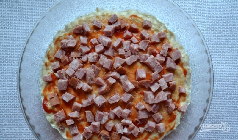 Пицца без дрожжей на кефире - фото шаг 7