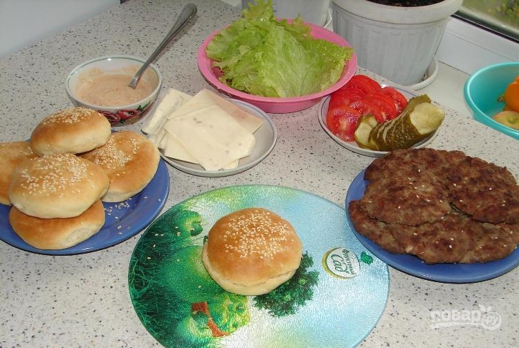 Гамбургер "Макдональдс" - фото шаг 2