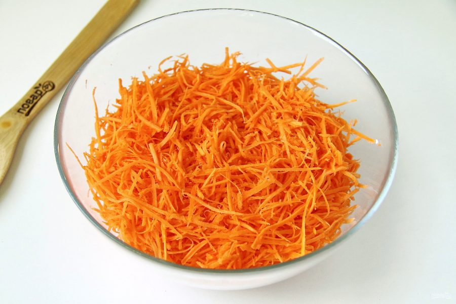 Корейская морковь с мясом - фото шаг 2