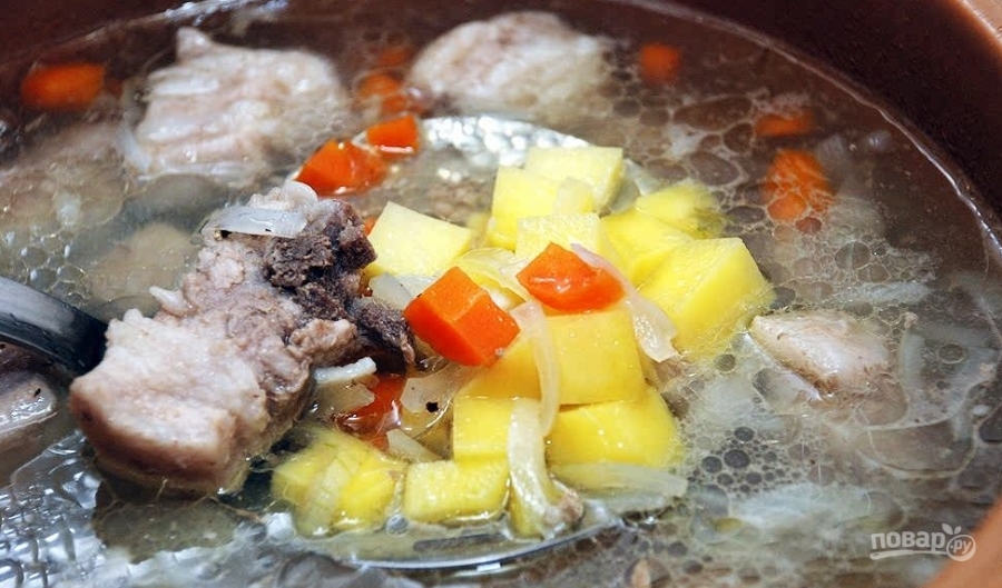 Щавелевый суп с мясом и яйцом - фото шаг 4