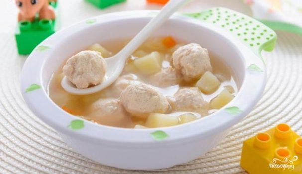 Суп со свининой для ребенка