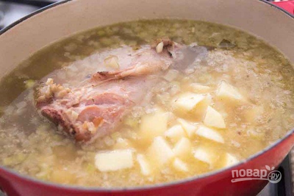 Суп с ветчиной и картофелем - фото шаг 3
