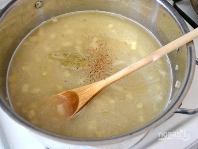 Гороховый суп-пюре с беконом и картофелем - фото шаг 6