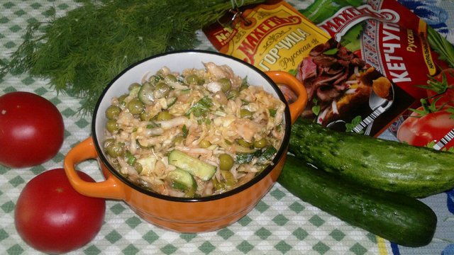 Фото к рецепту: Овощной салат#махеевнаприроде