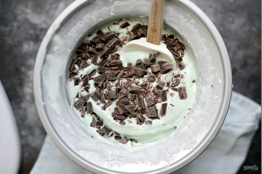 Мятно-шоколадное мороженое - фото шаг 4