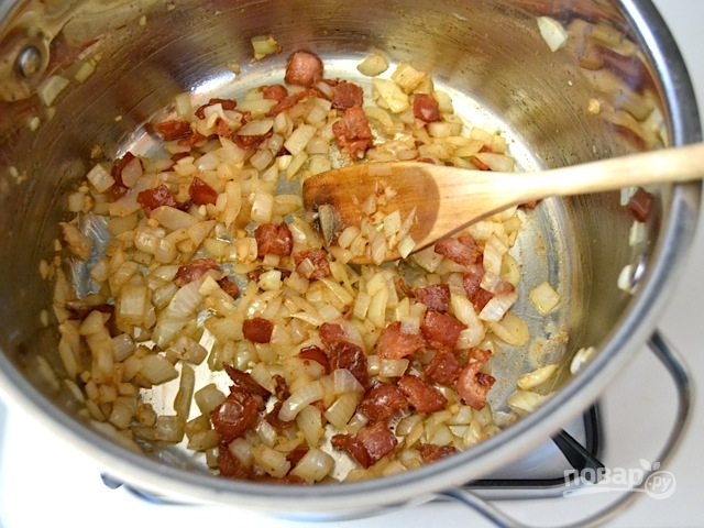 Гороховый суп-пюре с беконом и картофелем - фото шаг 4