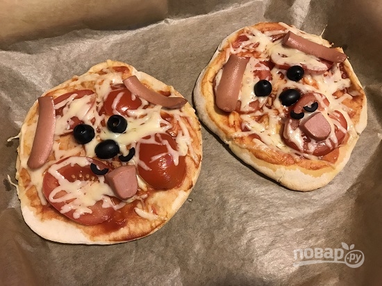 Пита-пицца "Собачки" - фото шаг 10