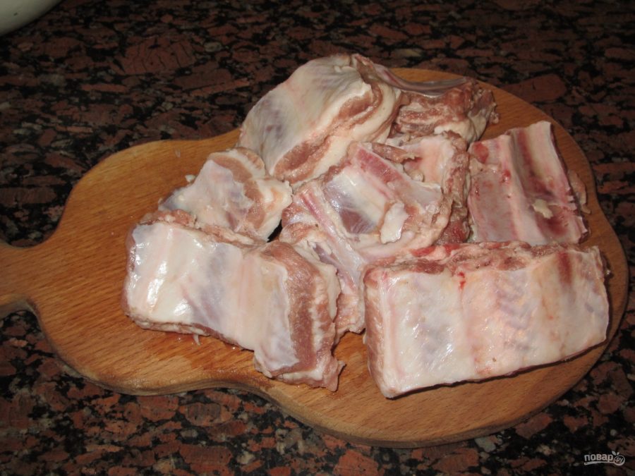 Свиные ребрышки простые в духовке - фото шаг 1