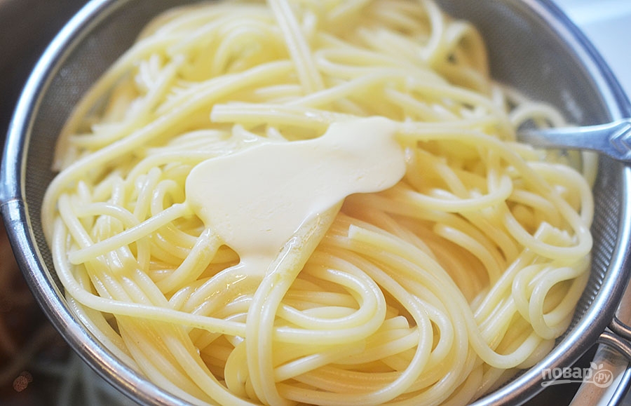 Кексики из спагетти с фрикадельками - фото шаг 1