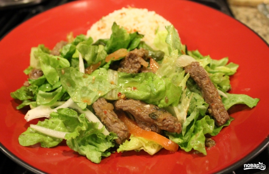 Салат с мясом вкусный - фото шаг 4