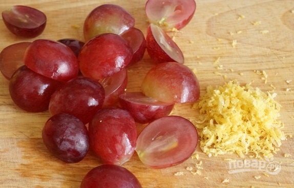 Грушевый крем с виноградом - фото шаг 1