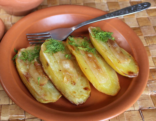 Картошка с салом, запеченная в фольге - фото шаг 3