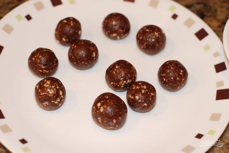 Шоколадные трюфели с миндалем - фото шаг 3