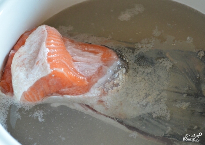 Рыбный суп с семгой - фото шаг 2