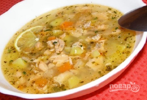 Овощной суп с семгой - фото шаг 7